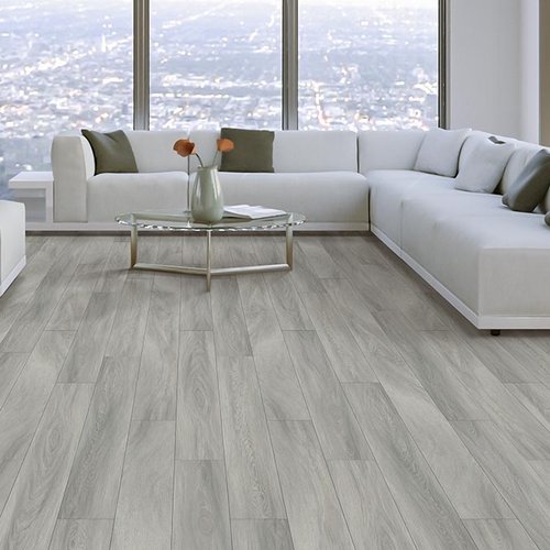 Living Room Gray Greige Luxury Vinyl Plank LVP -  Color Tile of Medford in Medford, OR